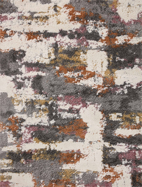 Levitt Shag Grey / Multi 9'-3" x 13' Area Rug - LEV-04 - 9'-3" x 13'