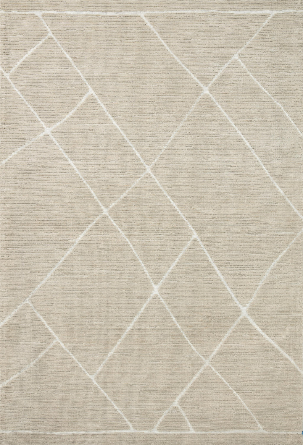 Magnolia Home By Joanna Gaines x Loloi Logan Oatmeal / White 9'-3" x 13' Area Rug - LOG-01 - 9'-3" x 13'