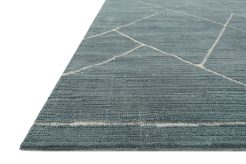 Magnolia Home By Joanna Gaines x Loloi Logan Slate / White 9'-3" x 13' Area Rug - LOG-01 - 9'-3" x 13'