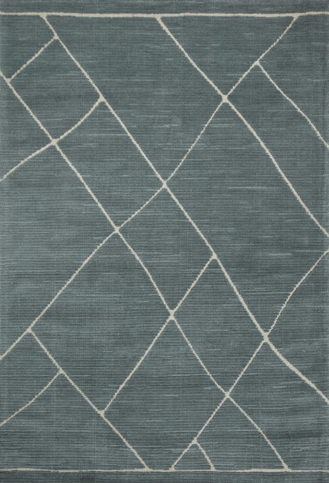 Magnolia Home By Joanna Gaines x Loloi Logan Slate / White 9'-3" x 13' Area Rug - LOG-01 - 9'-3" x 13'