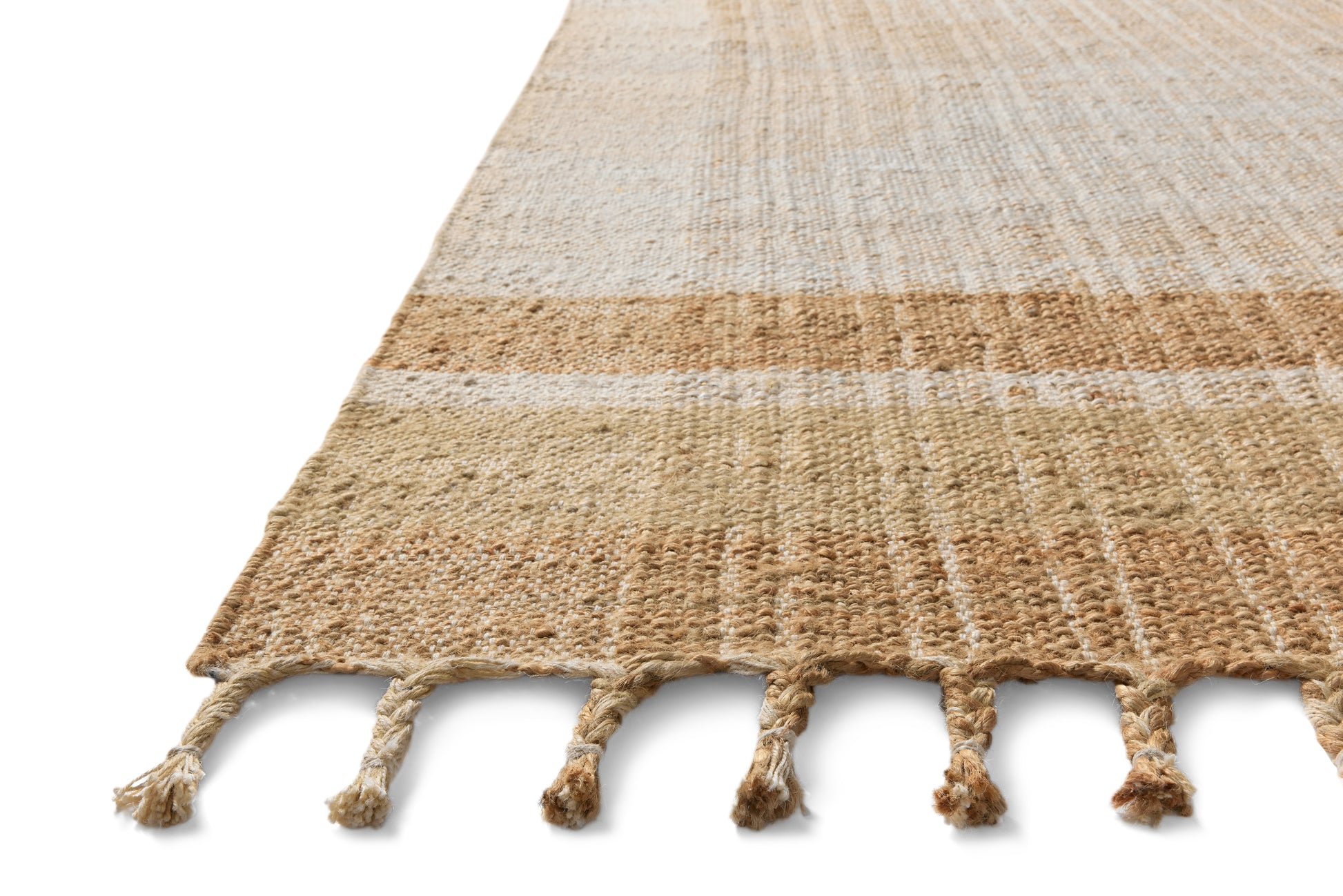 Magnolia Home by Joanna Gaines x Loloi Louie Ivory / Natural 9'-3" x 13' Area Rug - LOE-01 - 9'-3" x 13'