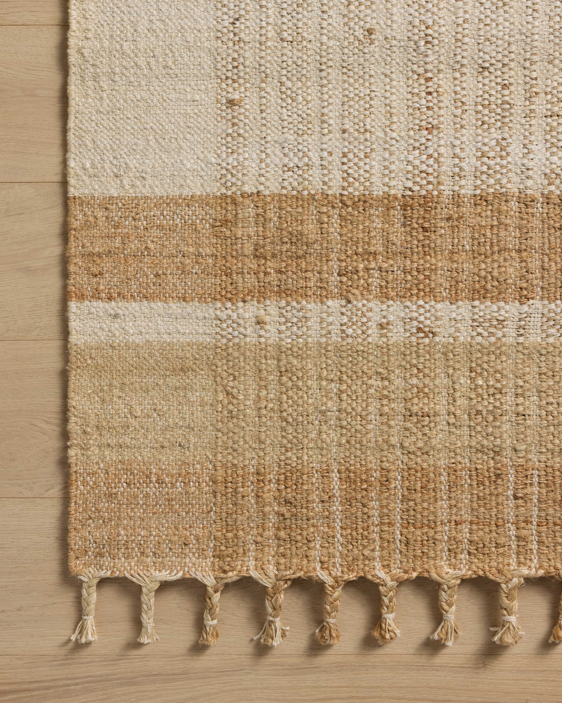Magnolia Home by Joanna Gaines x Loloi Louie Ivory / Natural 9'-3" x 13' Area Rug - LOE-01 - 9'-3" x 13'