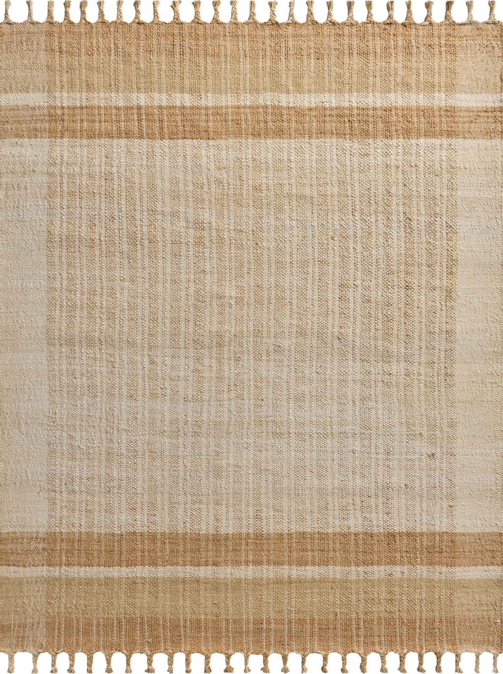 Magnolia Home by Joanna Gaines x Loloi Louie Ivory / Natural 9'-3" x 13' Area Rug - LOE-01 - 9'-3" x 13'
