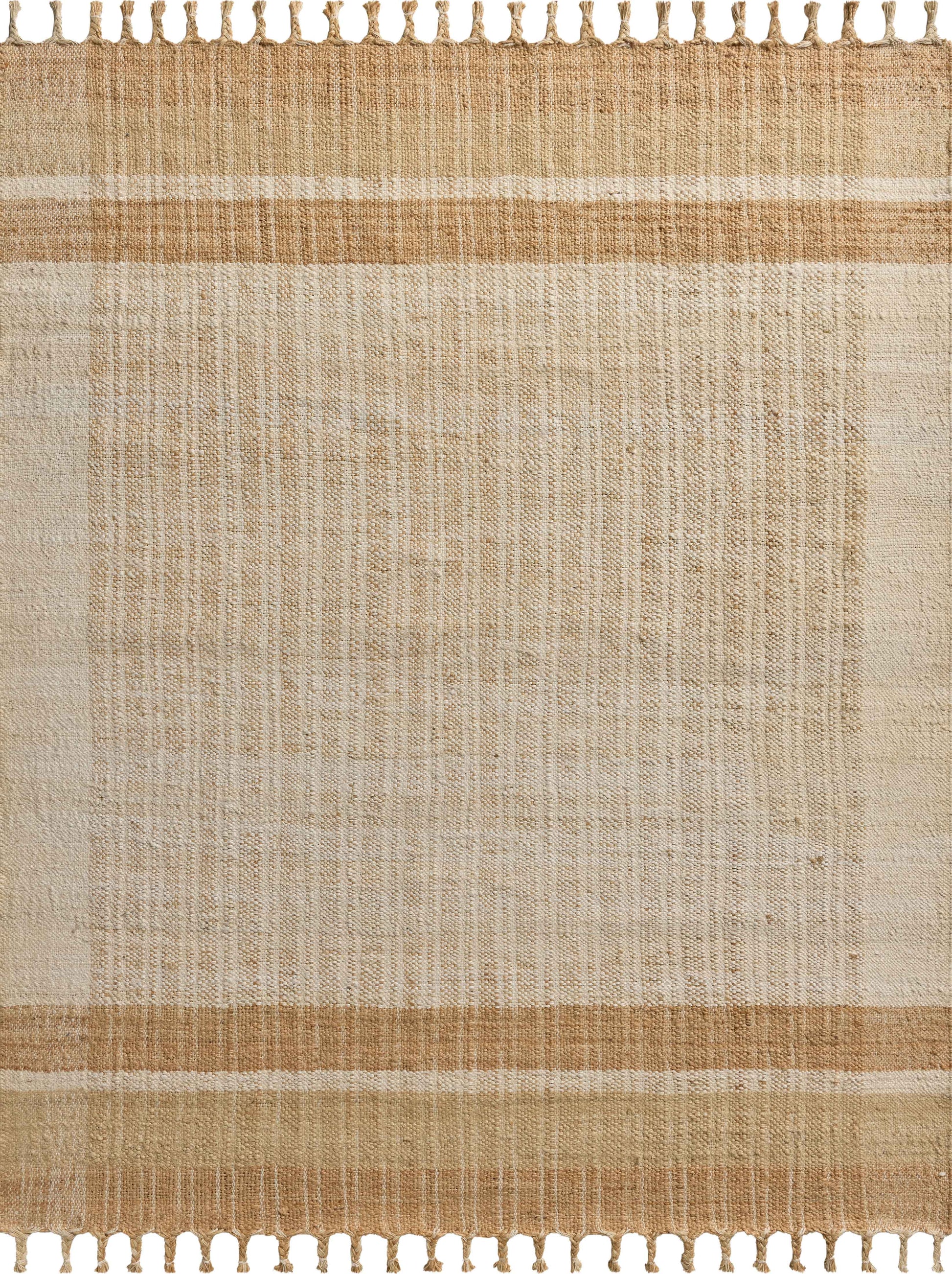 Magnolia Home by Joanna Gaines x Loloi Louie Ivory / Natural 9'-3" x 13' Area Rug - LOE-01 - 9'-3" x 13'