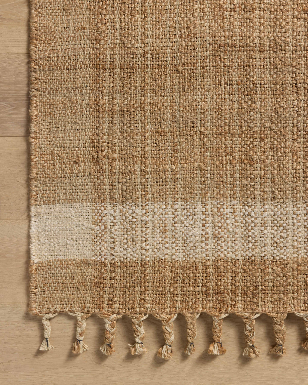 Magnolia Home by Joanna Gaines x Loloi Louie Natural / Ivory 9'-3" x 13' Area Rug - LOE-02 - 9'-3" x 13'