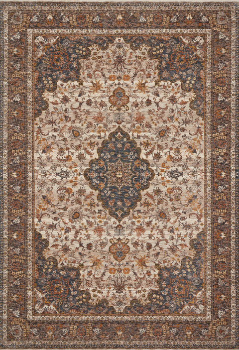 Lourdes Natural / Ocean 11'-6" x 15'-7" Area Rug - LOU-01 - 11'-6" x 15'-7"