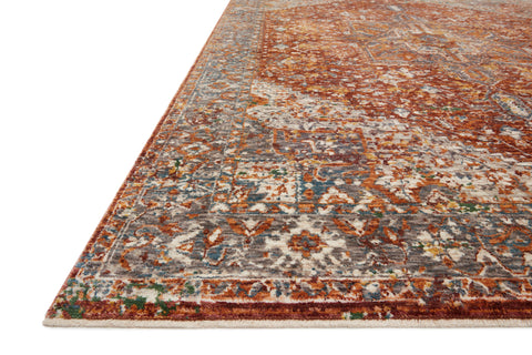 Lourdes Rust / Multi 11'-6" x 15'-7" Area Rug - LOU-02 - 11'-6" x 15'-7"