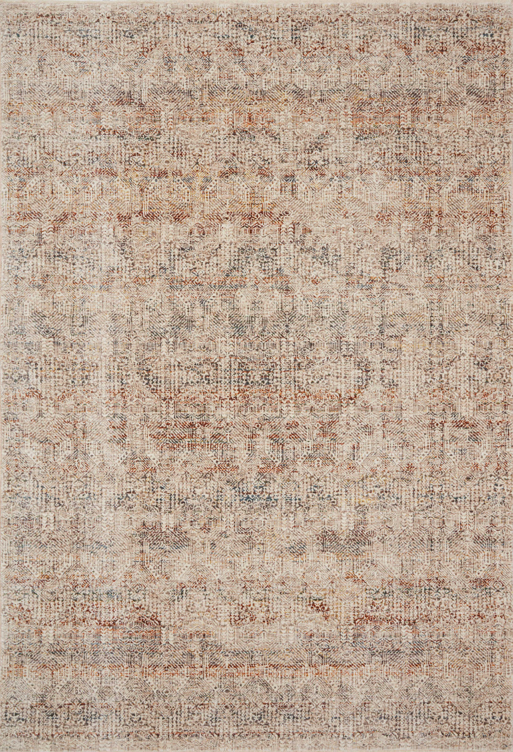 Lourdes Ivory / Spice 11'-6" x 15'-7" Area Rug - LOU-04 - 11'-6" x 15'-7"