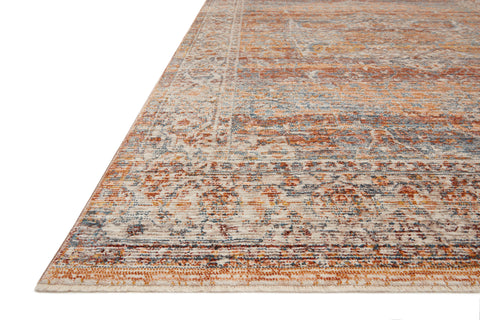 Lourdes Tangerine / Ocean 11'-6" x 15'-7" Area Rug - LOU-07 - 11'-6" x 15'-7"