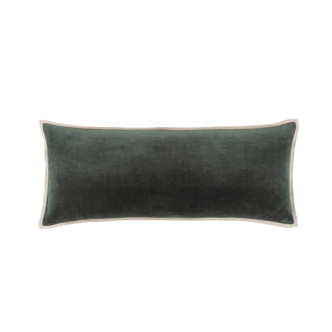 Kalamata Velvet / Linen Everglade Pillows