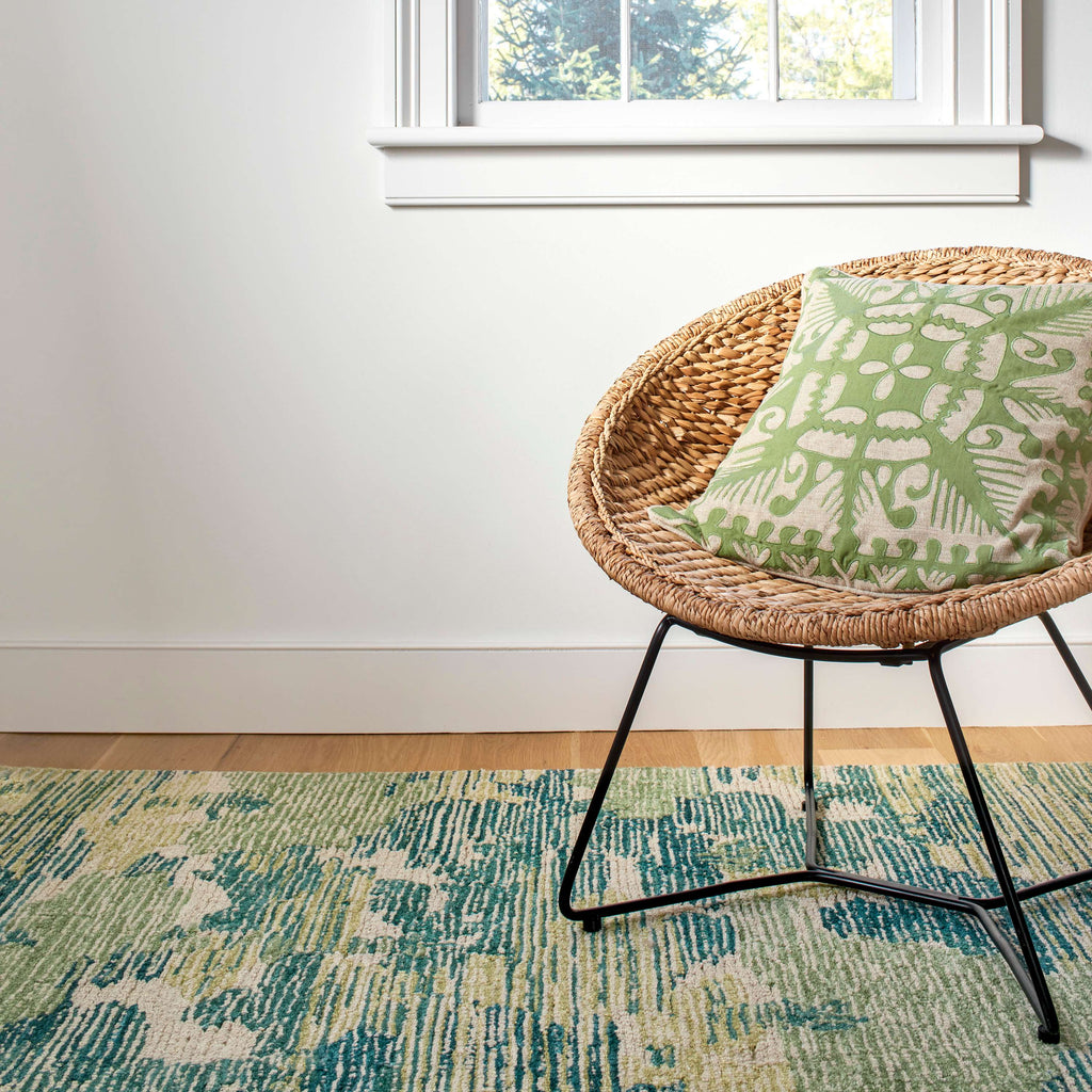 Ladycross Green Hand Hooked Wool Rug - DA1988 - 10x14