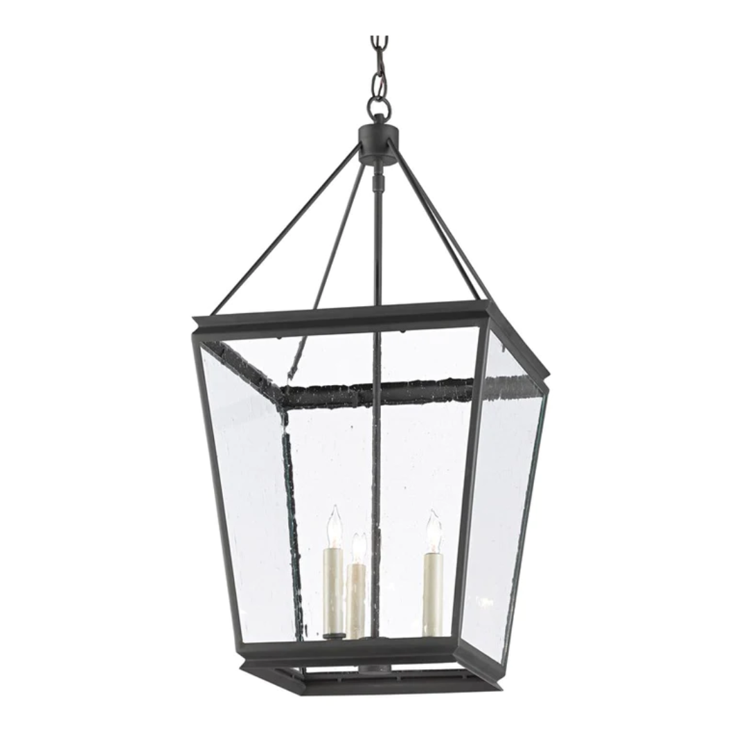 Olive Iron Lantern