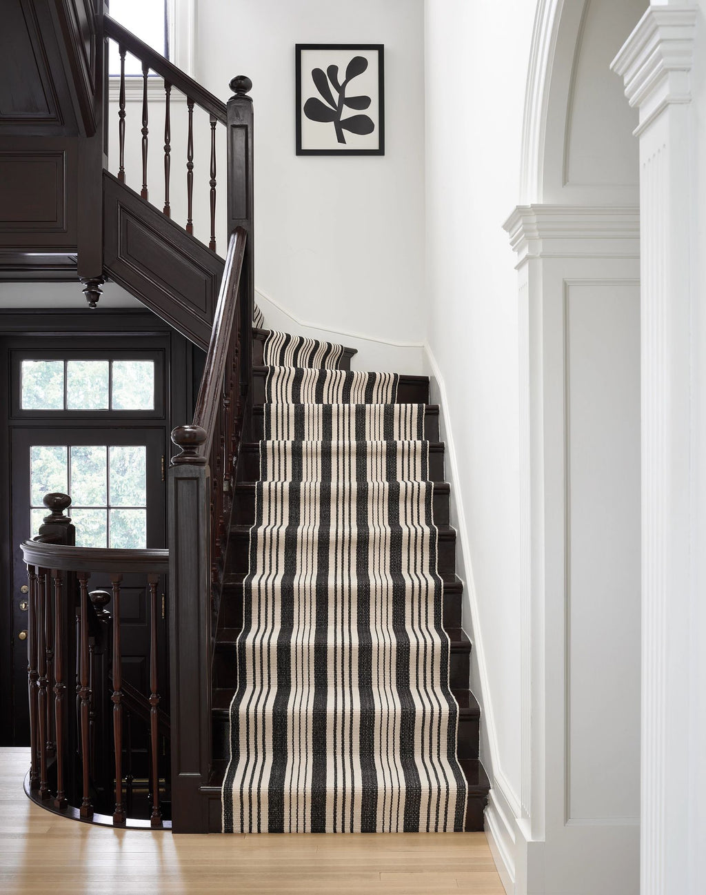 Birmingham Black Handwoven Cotton Rug - RDA166 - Runner-2.5x12