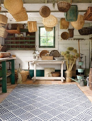 Cleo Navy Handwoven Indoor/Outdoor Rug - DA772 - 10x14