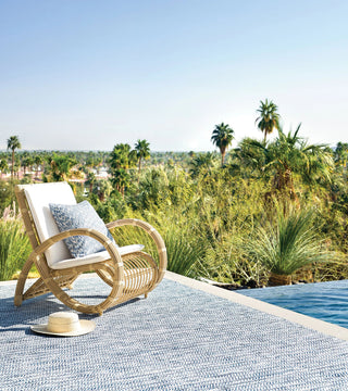 Coastal Blue Handwoven Indoor/Outdoor Rug - DA1336 - 9x12