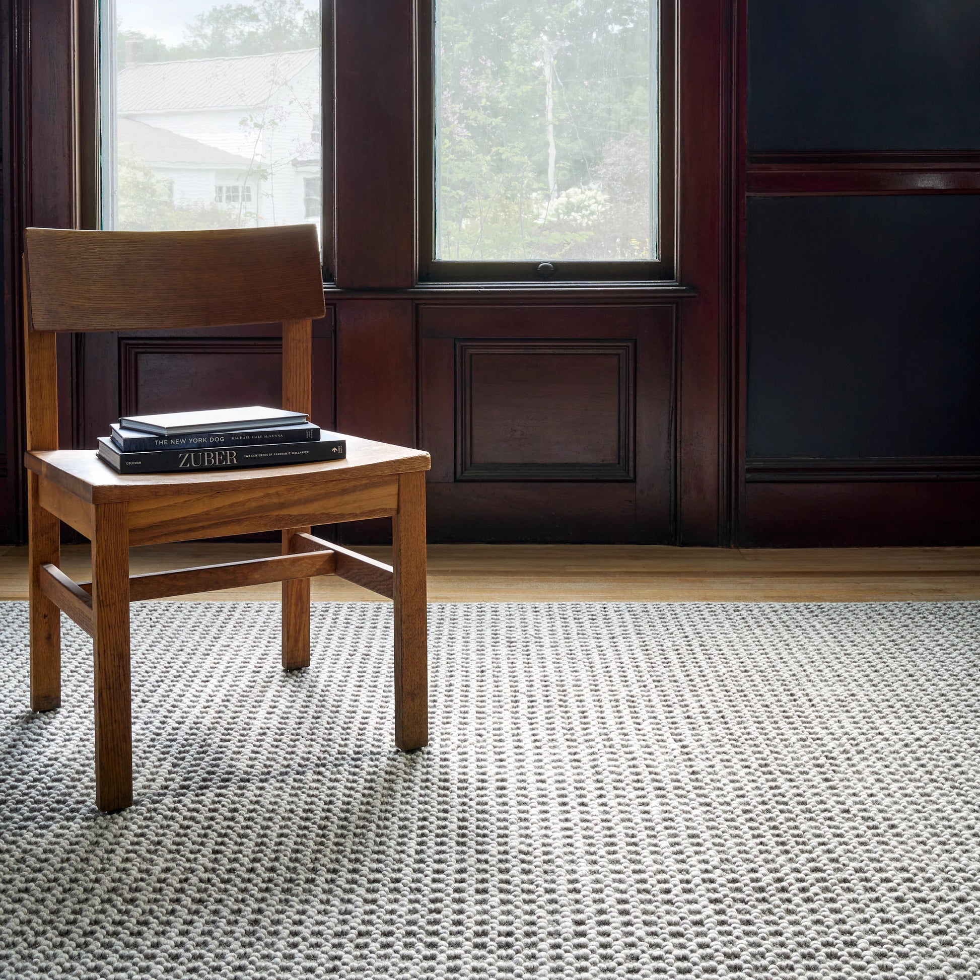 Hooper Grey Handwoven Wool Rug - DA1978 - 10x14