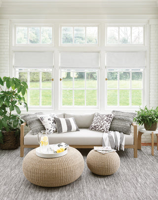 Coastal Black Handwoven Indoor/Outdoor Rug - DA1906 - 10x14
