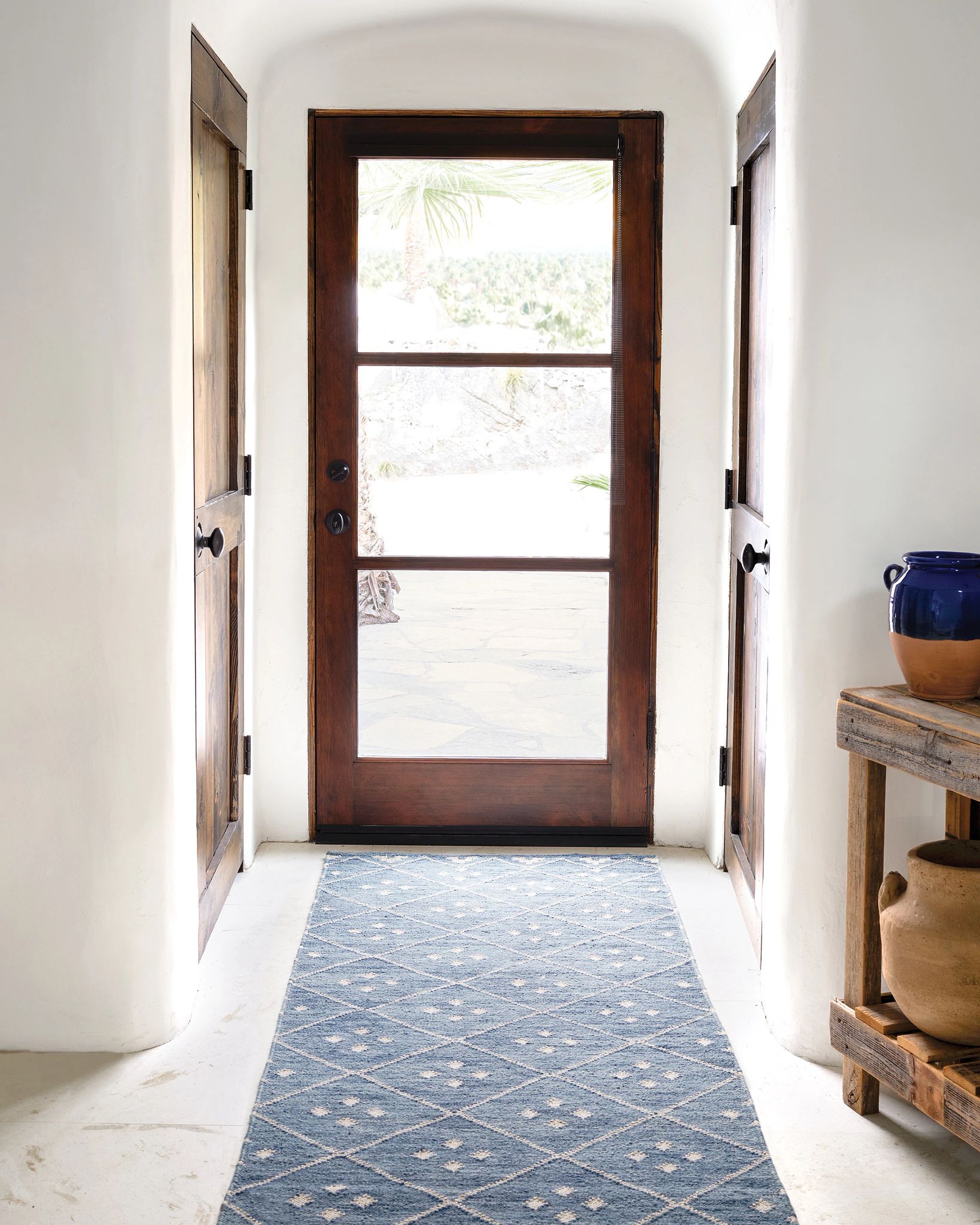 Kota Indigo Handwoven Wool Rug - DA853 - 10x14