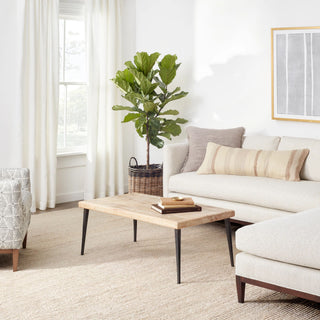 Niels Latte Handwoven Wool/Viscose Rug - DA809 - 10x14