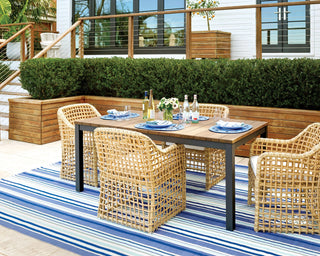Skyler Stripe Handwoven Indoor/Outdoor Rug - DA1360 - 9x12