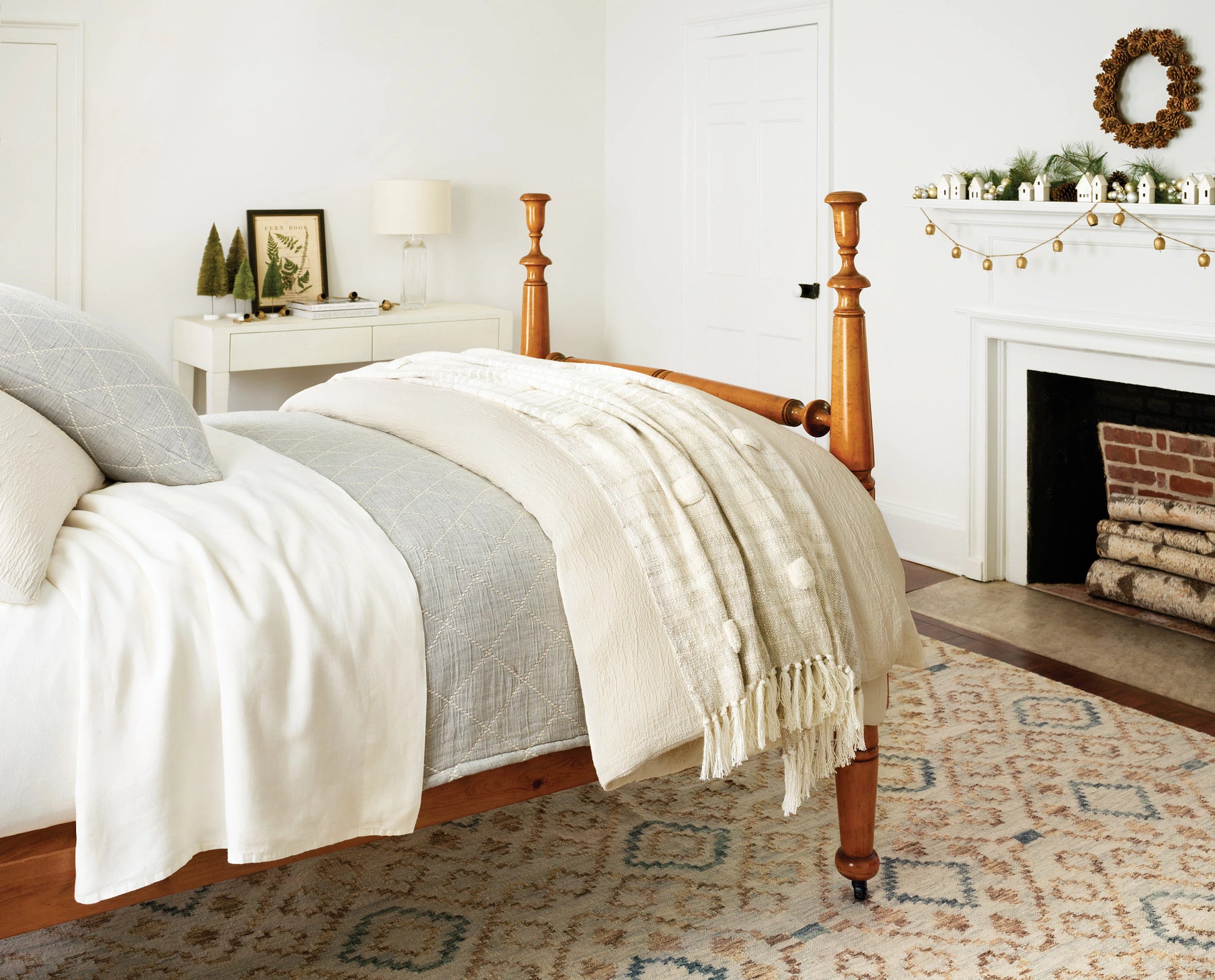 Jelly Roll Sky Handwoven Wool Rug - DA1721 - 10x14