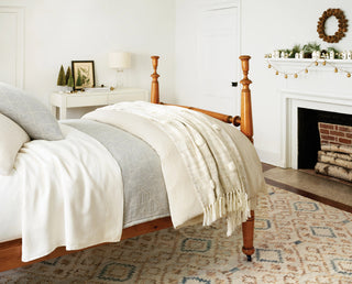 Jelly Roll Sky Handwoven Wool Rug - DA1721 - 10x14