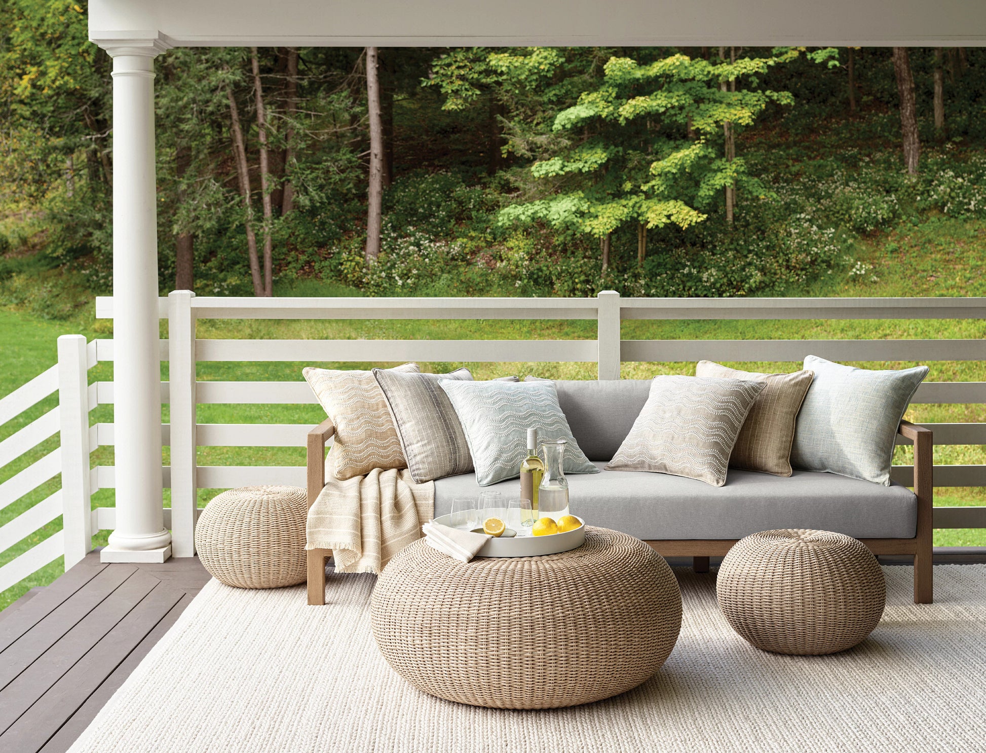 Veranda Ivory Handwoven Performance Rug - DA1097 - 10x14