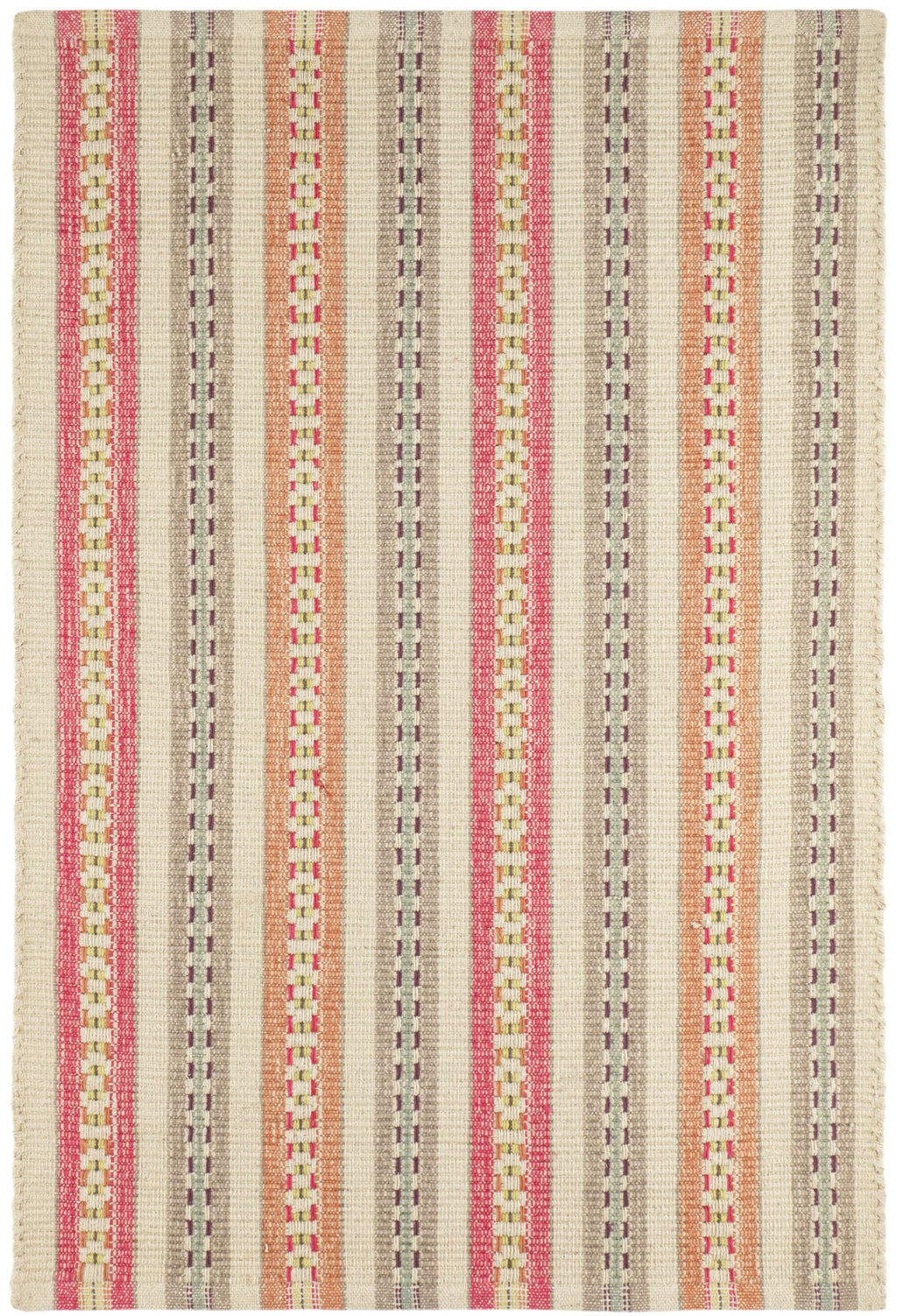 Long Slade Spice Handwoven Cotton Rug - DA1998 - 10x14