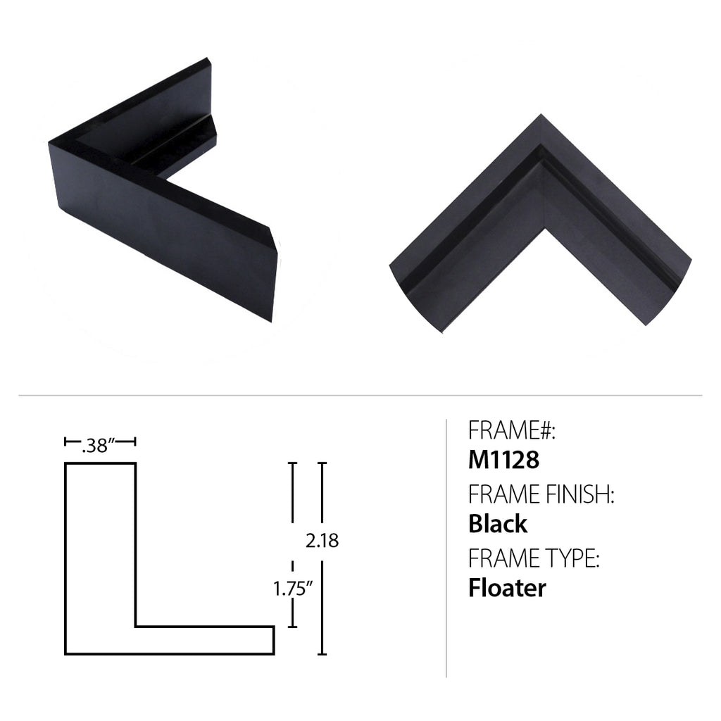 Concrete Abstract Framed Canvas