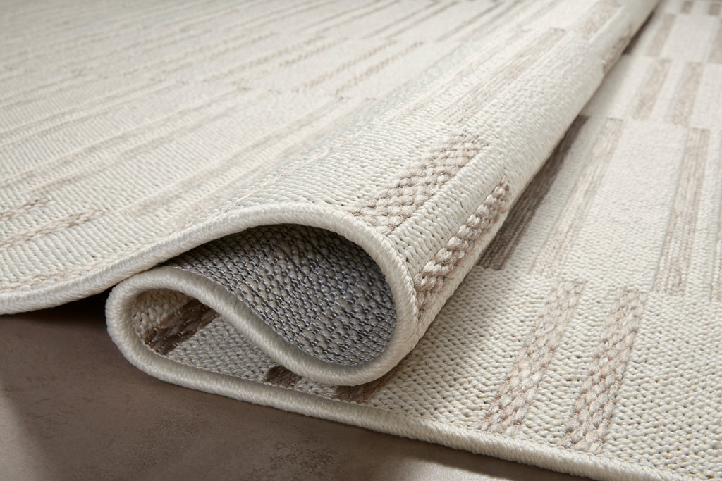 Amber Lewis × Loloi Malibu III Ivory / Dove Rug