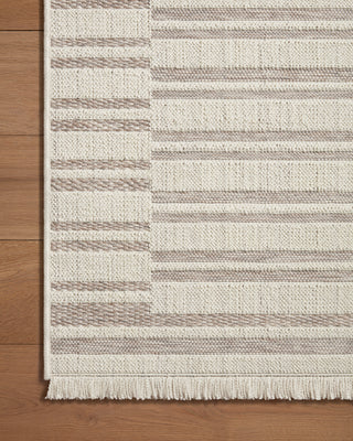 Amber Lewis × Loloi Malibu III Ivory / Dove Rug