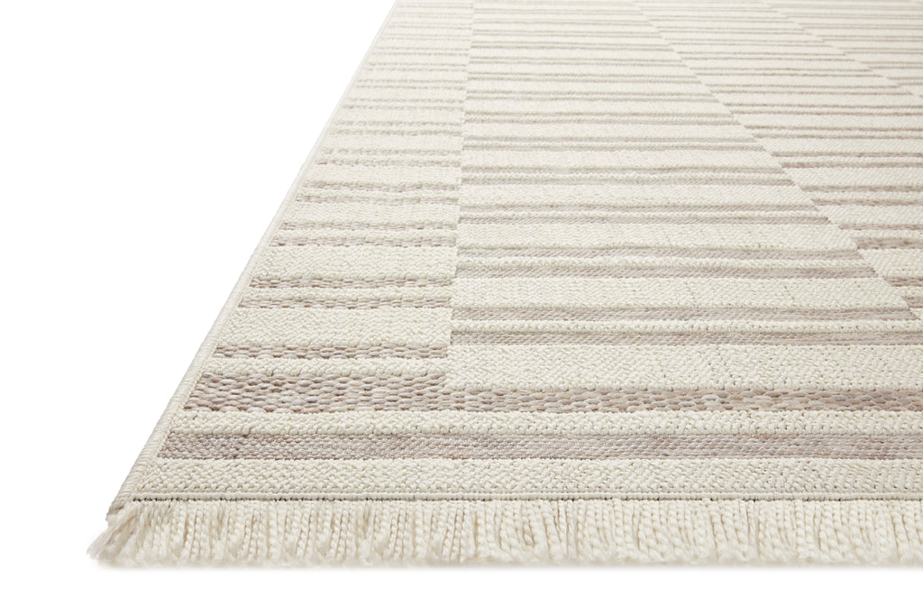 Amber Lewis × Loloi Malibu III Ivory / Dove Rug