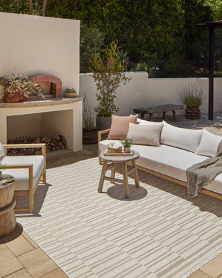 Amber Lewis × Loloi Malibu III Ivory / Dove Rug