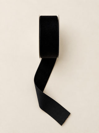 Black 1.5" Velvet Ribbon