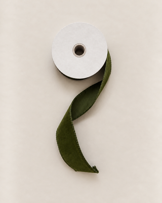 Moss Velvet Ribbon