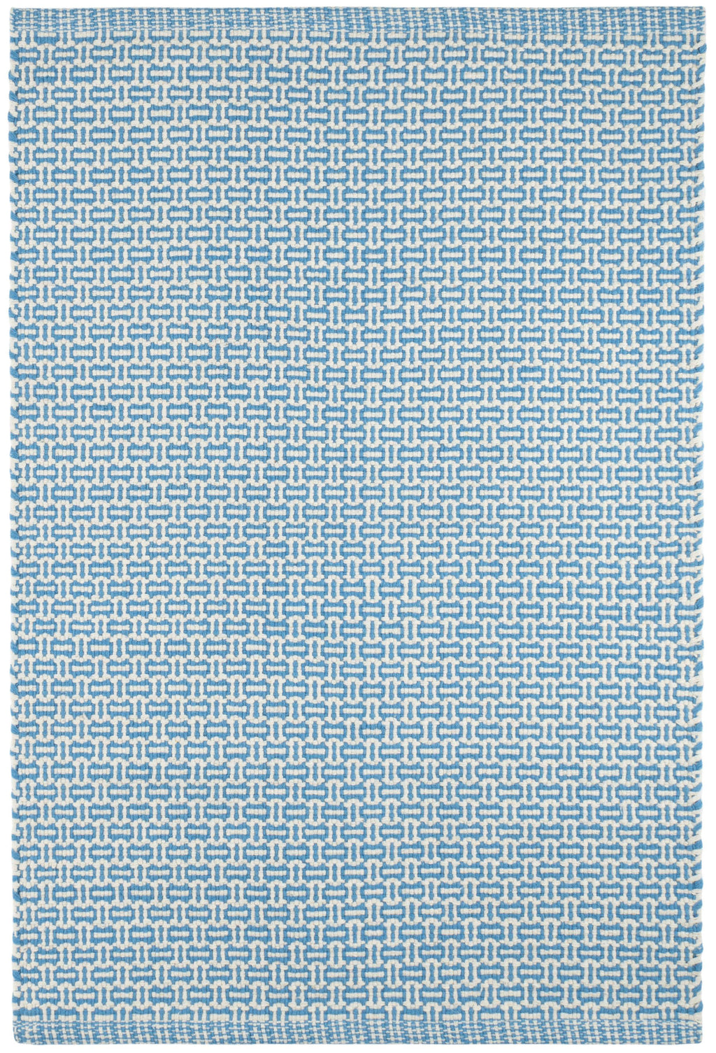 Miss Muffet French Blue Handwoven Cotton Rug - DA1992 - 10x14