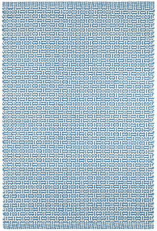 Miss Muffet French Blue Handwoven Cotton Rug - DA1992 - 10x14