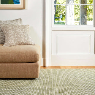 Miss Muffet Olive Handwoven Cotton Rug - DA1990 - 10x14