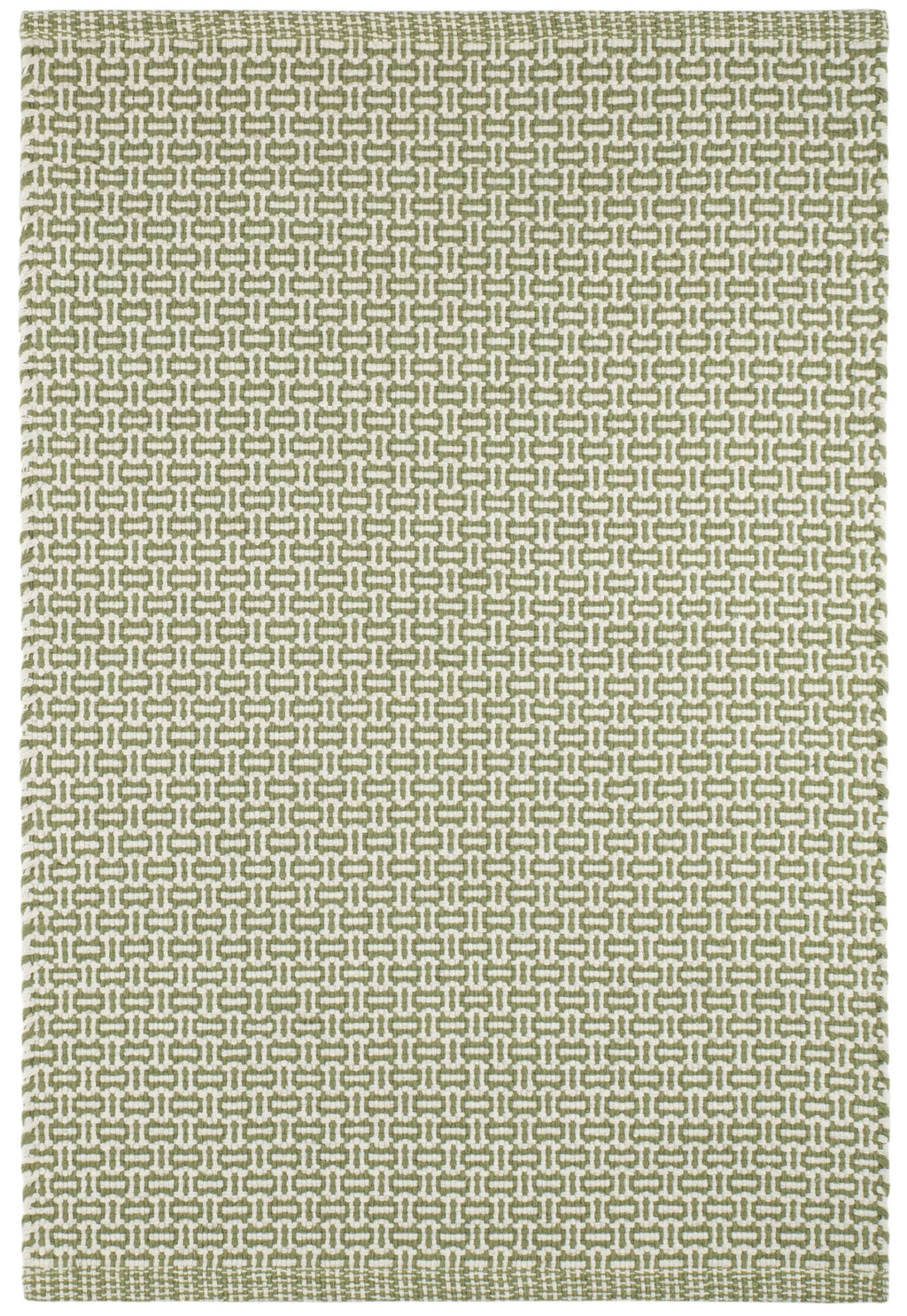 Miss Muffet Olive Handwoven Cotton Rug - DA1990 - 10x14