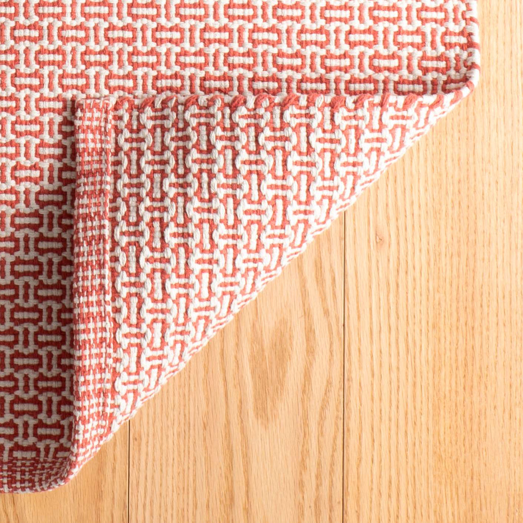 Miss Muffet Paprika Handwoven Cotton Rug - DA1991 - 10x14