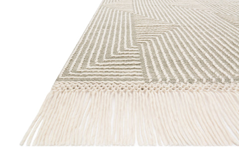 Magnolia Home By Joanna Gaines x Loloi Newton Sage / Ivory 9'-3" x 13' Area Rug - NET-04 - 9'-3" x 13'