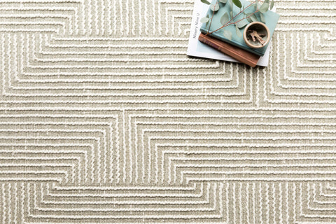 Magnolia Home By Joanna Gaines x Loloi Newton Sage / Ivory 9'-3" x 13' Area Rug - NET-04 - 9'-3" x 13'