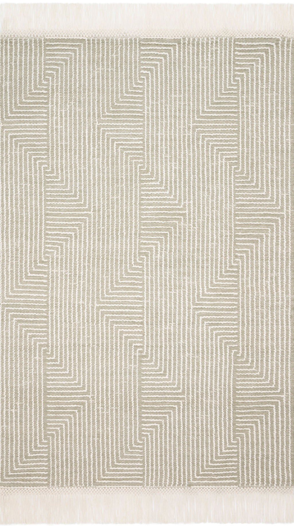 Magnolia Home By Joanna Gaines x Loloi Newton Sage / Ivory 9'-3" x 13' Area Rug - NET-04 - 9'-3" x 13'