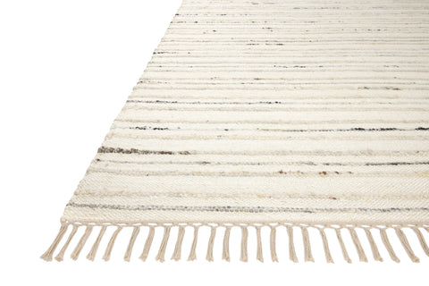 Magnolia Home by Joanna Gaines x Loloi Nico Ivory / Stone 9'-3" x 13' Area Rug - NIC-01 - 9'-3" x 13'