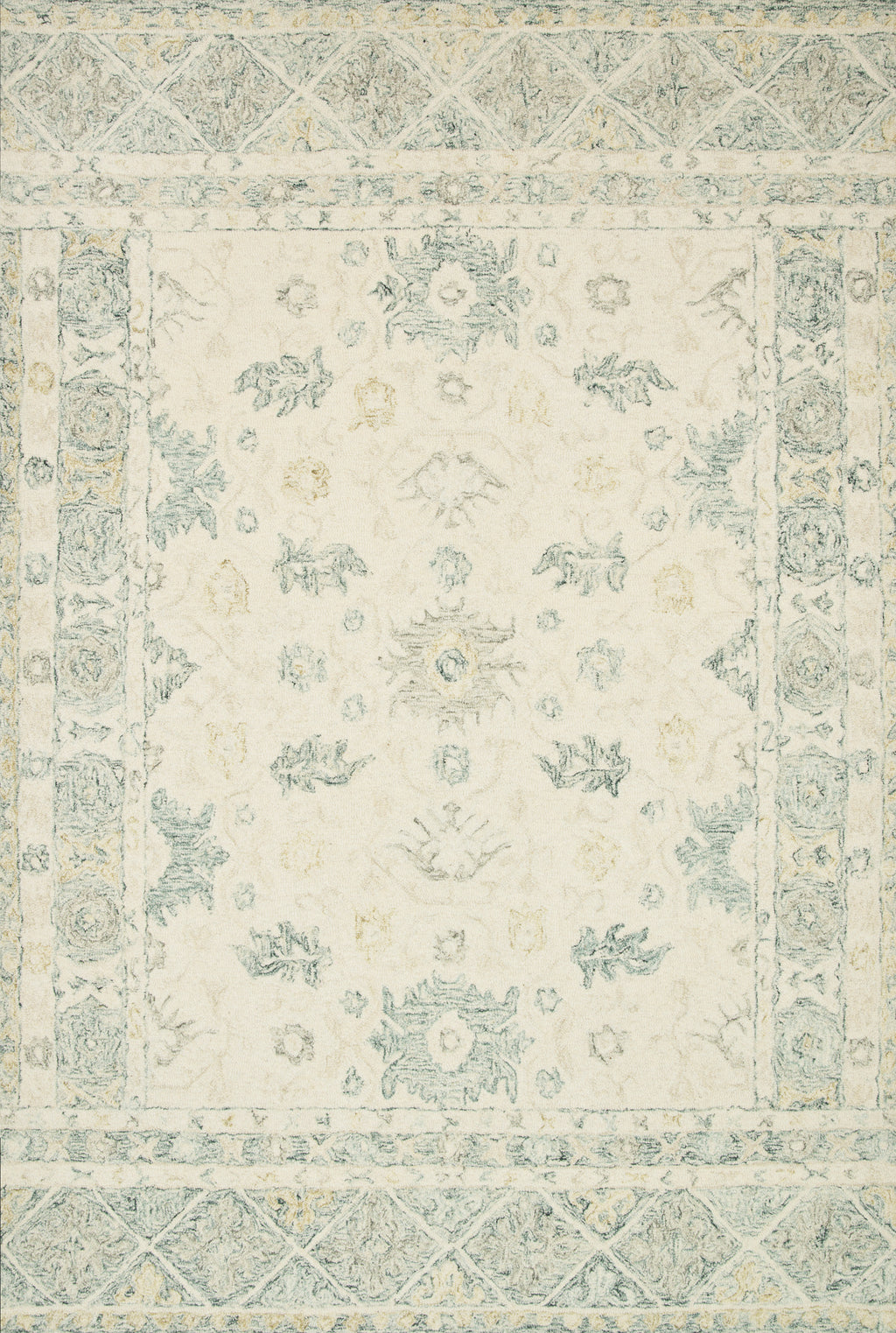 Norabel Ivory / Slate 9'-3" x 13' Area Rug - NOR-01 - 9'-3" x 13'