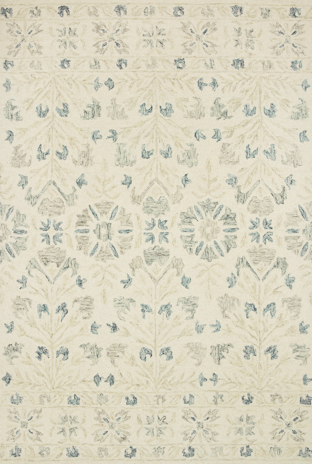 Norabel Ivory / Grey 9'-3" x 13' Area Rug - NOR-02 - 9'-3" x 13'