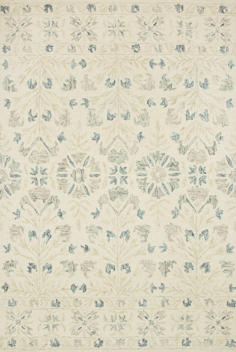 Norabel Ivory / Grey 9'-3" x 13' Area Rug - NOR-02 - 9'-3" x 13'