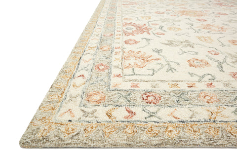 Norabel Ivory / Rust 9'-3" x 13' Area Rug - NOR-03 - 9'-3" x 13'