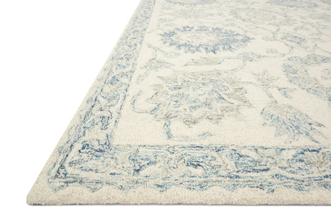 Norabel Ivory / Blue 9'-3" x 13' Area Rug - NOR-04 - 9'-3" x 13'