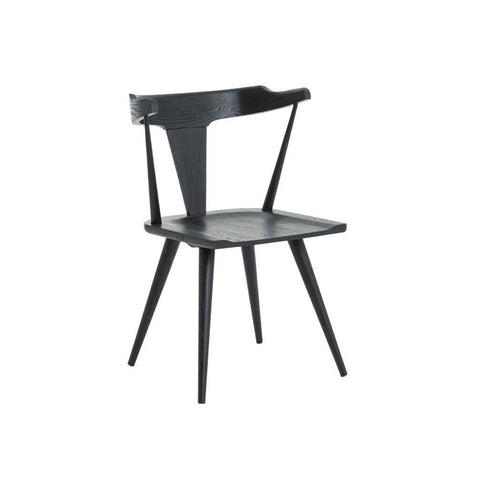 Windsor Dining Chair, Black Oak